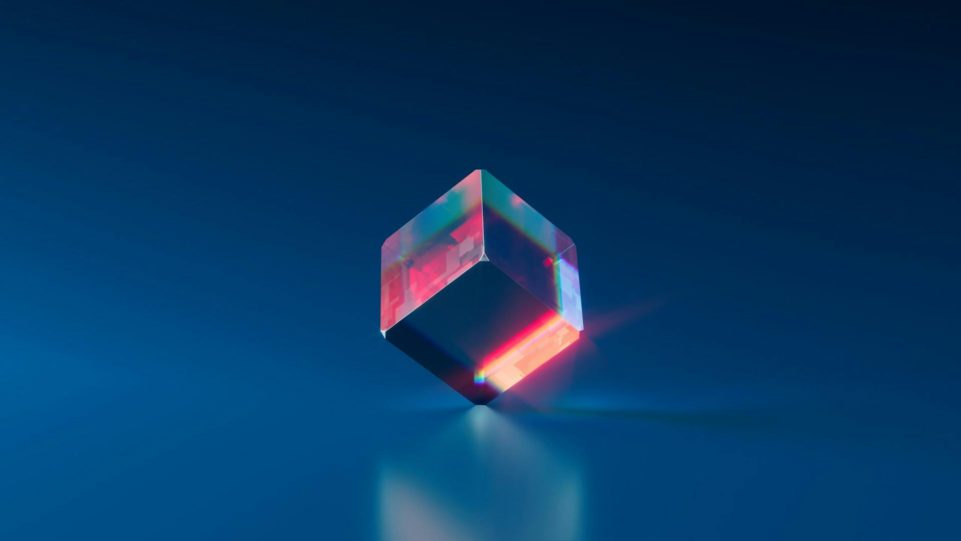 Image Showing and 3D Abstract Image of an Cube