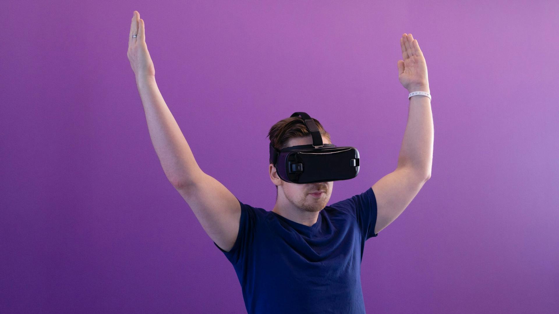 Individual Posing with a VR Headset